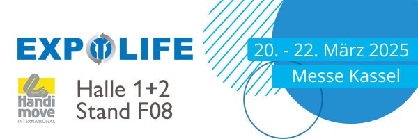 Besuchen Sie uns auf der EXPOLIFE vom 20. bis 22.03.2025 in Kassel, Stand: F08
