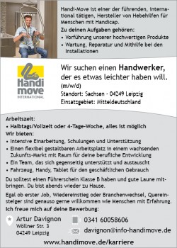 Stellenanzeige Leipzig Mitteldeutschland Sachsen: Handwerker, Montage, Installation, Beratung Deckenlifter